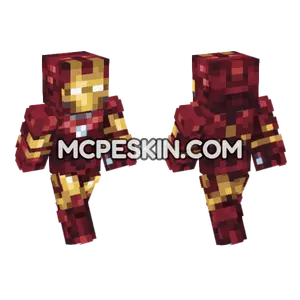 Iron Suit 1 Minecraft Bedrock skin