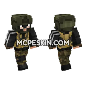 Irregular Militia Soldier Minecraft Bedrock skin