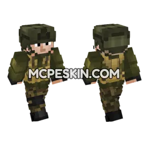 Irregular Militia Soldier V2 Minecraft Bedrock skin