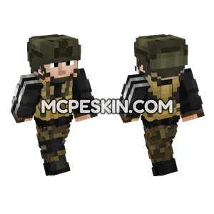 Irregular Militia Soldier V3 Minecraft Bedrock skin