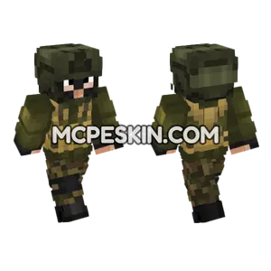 Irregular Militia Soldier V5 Minecraft Bedrock skin