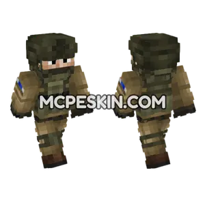 Israeli Army Soldier V2 Minecraft Bedrock skin
