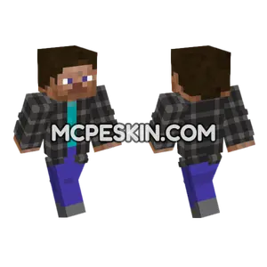 Itzrealme Blue Jacket Minecraft Bedrock skin