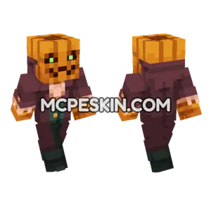 Jack The Pumpkin Minecraft Bedrock skin
