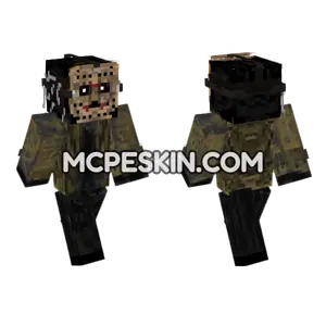 Jason Voorhees Mask Skin Minecraft Bedrock skin