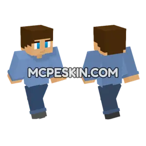 Javi With Pixelated Shading Minecraft Bedrock skin