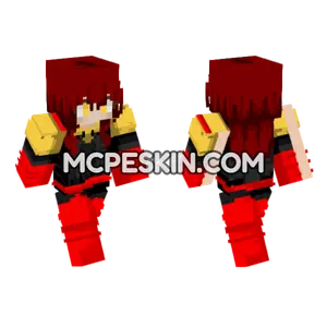 Jean Grey Dark Phoenix Marvel Minecraft Bedrock skin