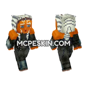 Jedi Ahsoka Tano Mandalorian Minecraft Bedrock skin