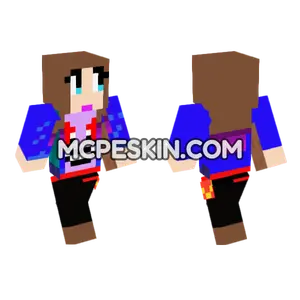 Jenny Mod Skin Minecraft Bedrock skin