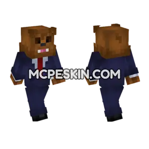 Jeromeasf Blue Suit Minecraft Bedrock skin