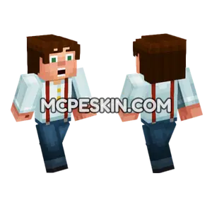 Jesse Mcsm Screaming Minecraft Bedrock skin