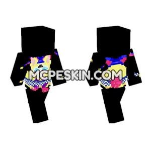 Jester Furby 90s Minecraft Bedrock skin