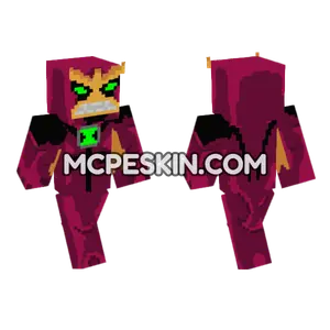 Jetray Ben 10 Alien Force Minecraft Bedrock skin