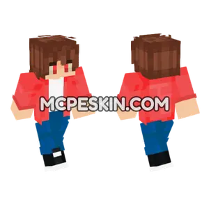 Joel Red Jacket Minecraft Bedrock skin
