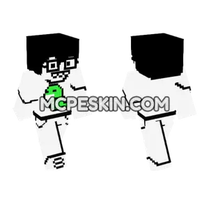 John Egbert Homestuck Minecraft Bedrock skin