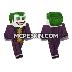 Joker Arkham Series Skin Minecraft Bedrock skin