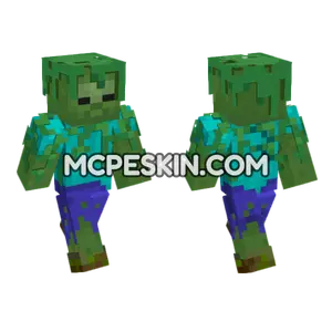 Jungle Zombie Minecraft Bedrock skin