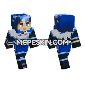Juno Blue Outfit Minecraft Bedrock skin