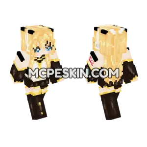 Kagamine Rin Future Style Minecraft Bedrock skin