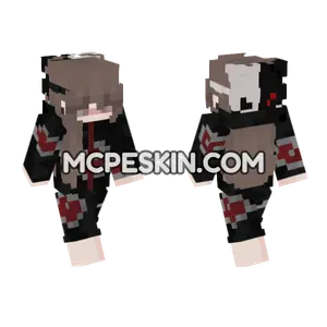Kaito Akatsuki Robe Minecraft Bedrock skin