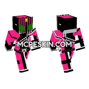 Kamen Rider Decade Minecraft Bedrock skin