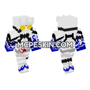 Kamen Rider Eternal Blue Flare Minecraft Bedrock skin