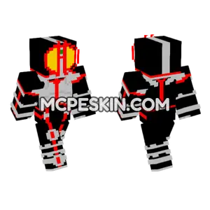 Kamen Rider Faiz Minecraft Bedrock skin