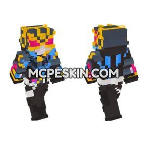 Kamen Rider Neon Minecraft Bedrock skin