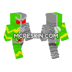 Kamen Rider W CycloneMetal Minecraft Bedrock skin