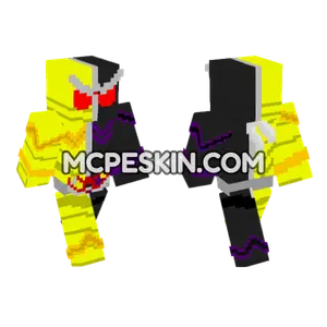Kamen Rider W LunaJoker Minecraft Bedrock skin