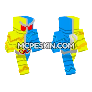 Kamen Rider W Lunatrigger Minecraft Bedrock skin