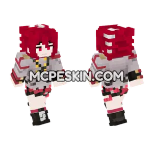 Kasane Teto Shucks Minecraft Bedrock skin
