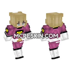 Katherine Pink Outfit Minecraft Bedrock skin