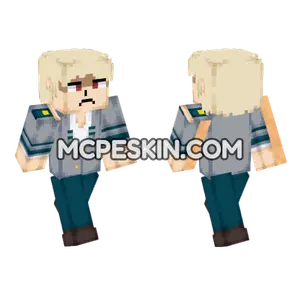 Katsuki Bakugo My Hero Academia Minecraft Bedrock skin
