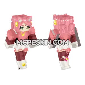 Kawaii Bunny Girl Minecraft Bedrock skin