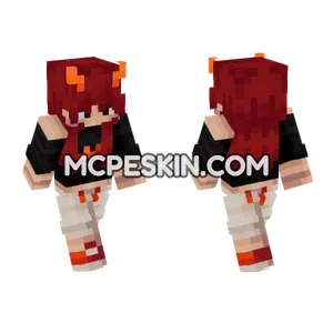 Kim Red Hair Minecraft Bedrock skin