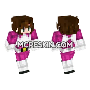 Kimberly Pink Outfit Minecraft Bedrock skin