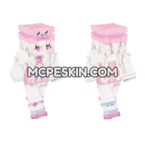 Kirby Girl Minecraft Bedrock skin