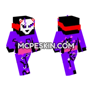 Kitsune Mask Kimono Minecraft Bedrock skin