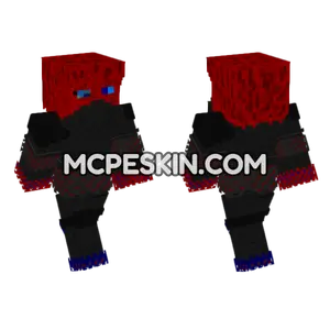 Kjur Red Outfit Minecraft Bedrock skin