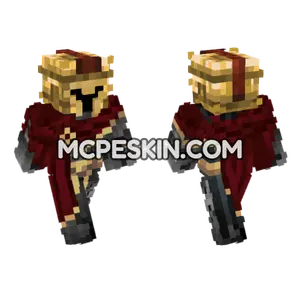 Knight Gold Armor Minecraft Bedrock skin