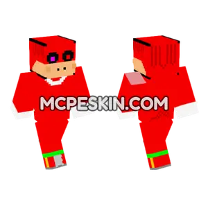 Knuckles Piggy Infected Minecraft Bedrock skin