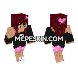 Kuromi Core Pink And Black Minecraft Bedrock skin