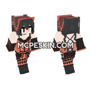 Kurumi Tokisaki Skin Minecraft Bedrock skin