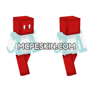 Latvia Red And Blue Minecraft Bedrock skin