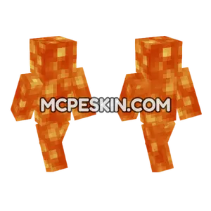 Lava Block Skin Minecraft Bedrock skin