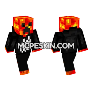 Lava Creeper Skin Minecraft Bedrock skin