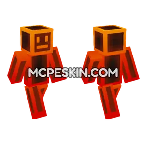 Lava Neon Minecraft Bedrock skin