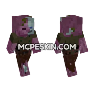 Lava Zombie Minecraft Bedrock skin