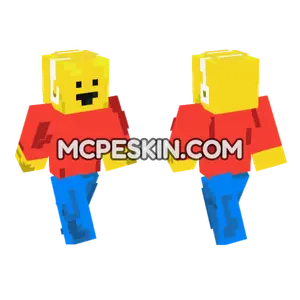 Lego Man Minecraft Bedrock skin